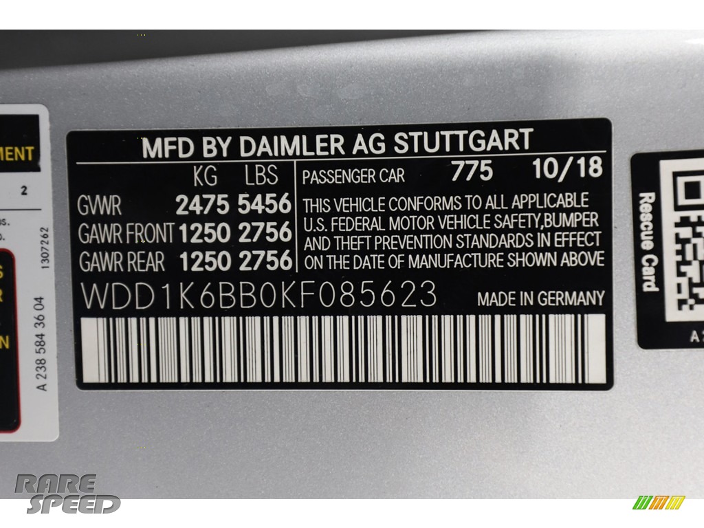2019 E 53 AMG 4Matic Cabriolet - Iridium Silver Metallic / Black photo #38