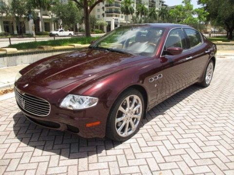 Bordeaux Pontevecchio (Dark Red Metallic) 2007 Maserati Quattroporte Sport GT