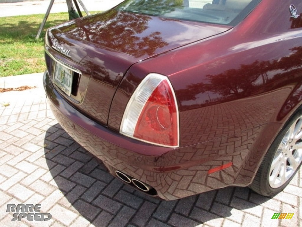 2007 Quattroporte Sport GT - Bordeaux Pontevecchio (Dark Red Metallic) / Cuoio photo #30