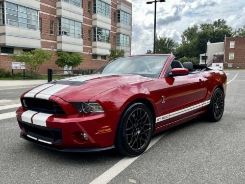 Red Candy Metallic 2013 Ford Mustang Shelby GT500 SVT Performance Package Convertible