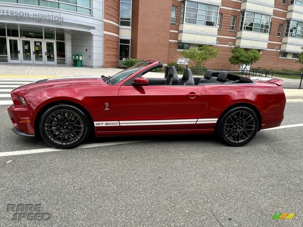 2013 Mustang Shelby GT500 SVT Performance Package Convertible - Red Candy Metallic / Shelby Charcoal Black/White Accent photo #4