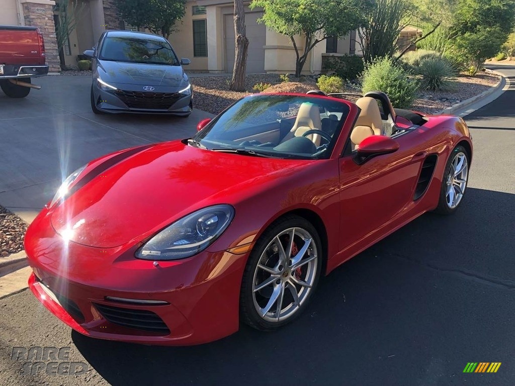 2017 718 Boxster S - Guards Red / Luxor Beige photo #1