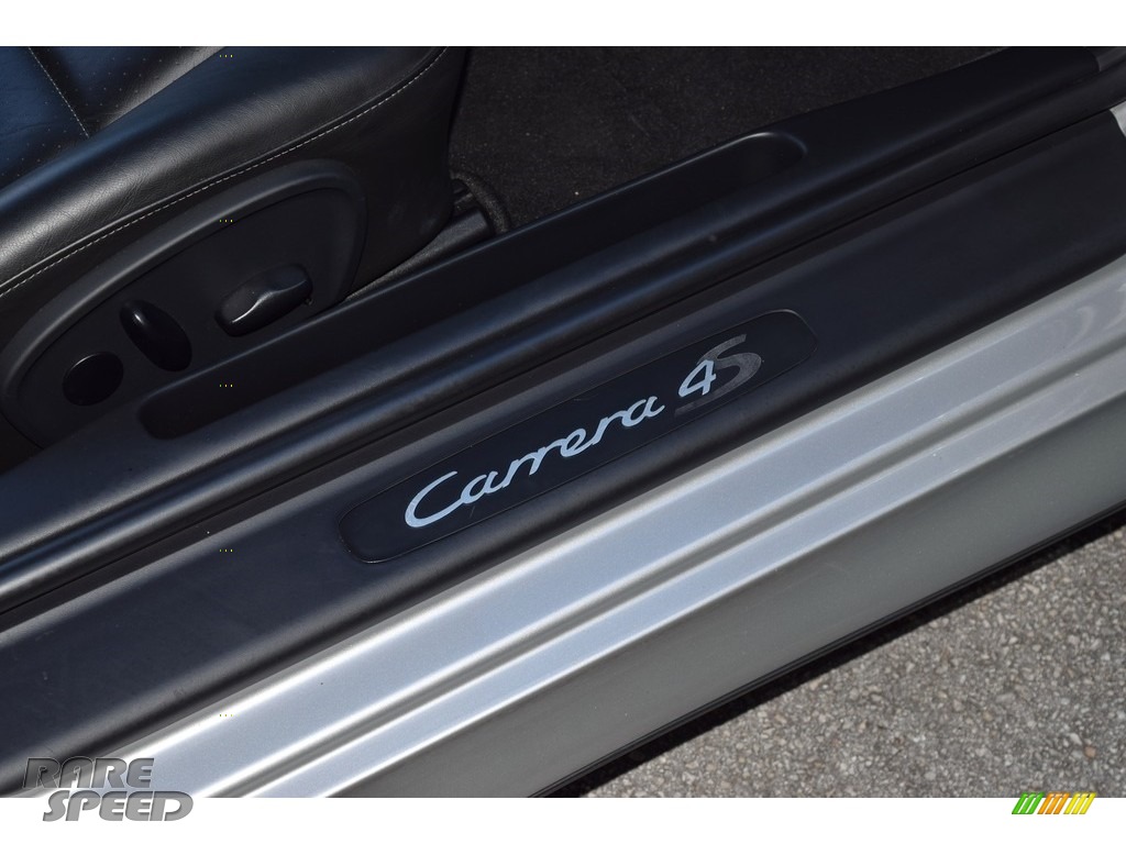 2002 911 Carrera 4S Coupe - Arctic Silver Metallic / Black photo #43