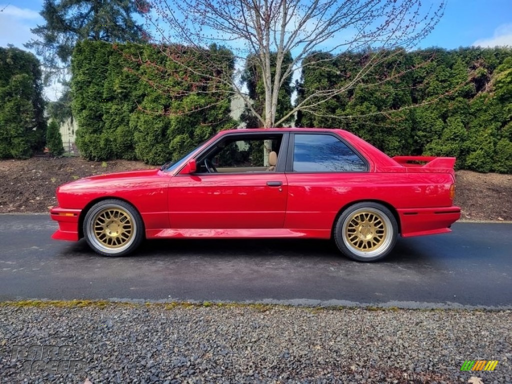 1989 M3 Coupe - Brilliant Red / Tan photo #1