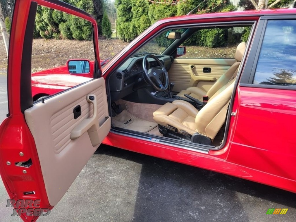 1989 M3 Coupe - Brilliant Red / Tan photo #2