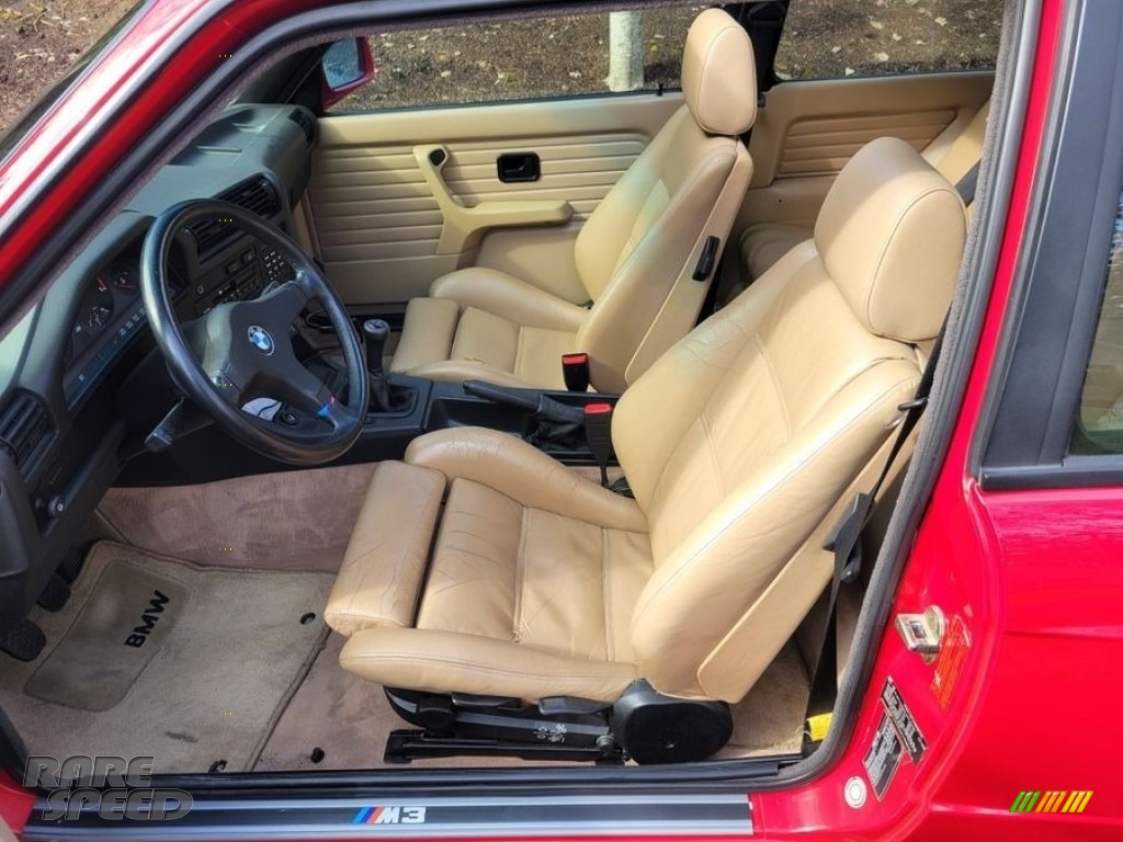 1989 M3 Coupe - Brilliant Red / Tan photo #3