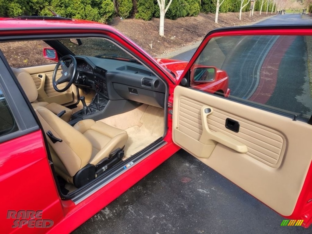 1989 M3 Coupe - Brilliant Red / Tan photo #10