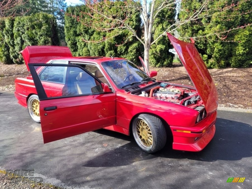 1989 M3 Coupe - Brilliant Red / Tan photo #20