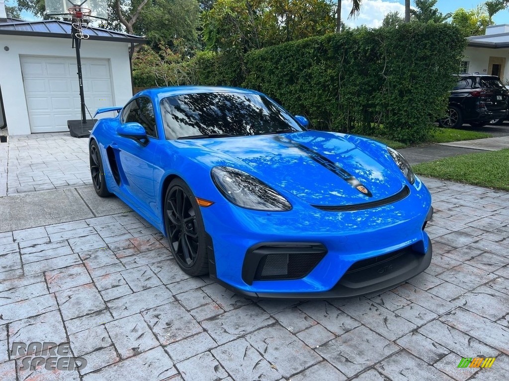 2023 718 Cayman GT4 - Shark Blue / Black photo #4