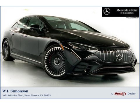 Obsidian Black Metallic 2023 Mercedes-Benz EQE AMG Sedan