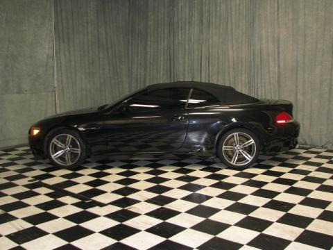 Black Sapphire Metallic 2007 BMW M6 Convertible Black Sapphire Metallic