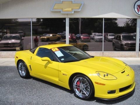 Velocity Yellow 2008 Chevrolet Corvette Z06
