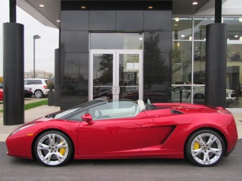 Rosso Leto (Red Metallic) 2007 Lamborghini Gallardo Spyder