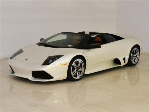 Balloon White 2008 Lamborghini Murcielago LP640 Roadster