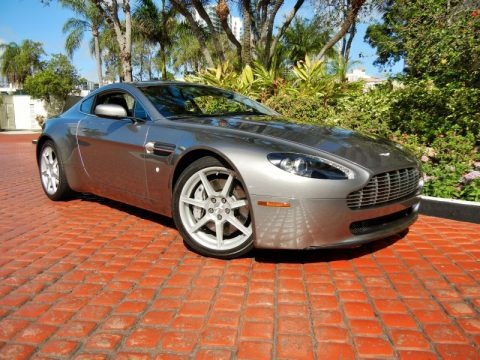 Tungsten Silver 2008 Aston Martin V8 Vantage Coupe