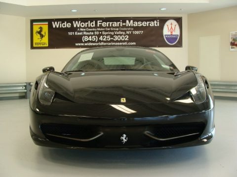 Nero Daytona (Black Metallic) 2010 Ferrari 458 Italia 
