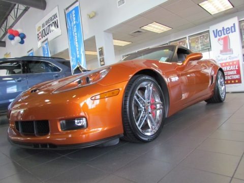 Atomic Orange Metallic 2008 Chevrolet Corvette Z06