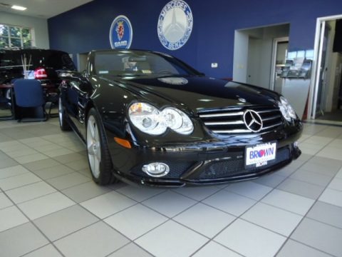 designo Mocha Black 2008 Mercedes-Benz SL 55 AMG Roadster