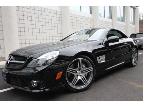 Black 2009 Mercedes-Benz SL 63 AMG Roadster