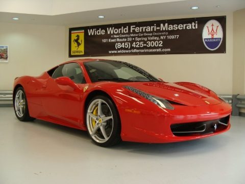 Red 2011 Ferrari 458 Italia 