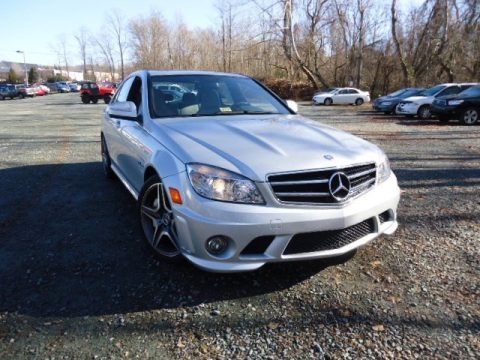 Iridium Silver Metallic 2009 Mercedes-Benz C 63 AMG