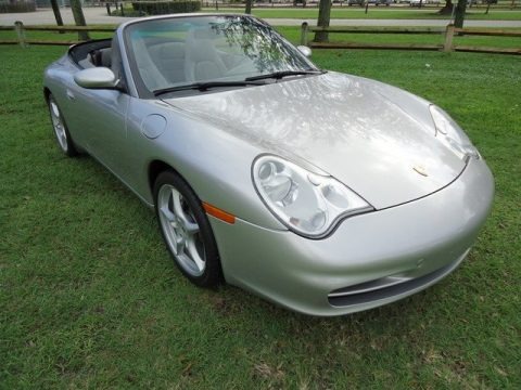 Arctic Silver Metallic 2002 Porsche 911 Carrera 4 Cabriolet Arctic Silver Metallic 2002 Porsche 911 Carrera 4 Cabriolet