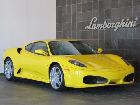 Yellow Modena 2008 Ferrari F430 Coupe F1