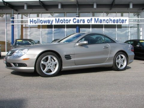 Pewter Silver Metallic 2004 Mercedes-Benz SL 55 AMG Roadster