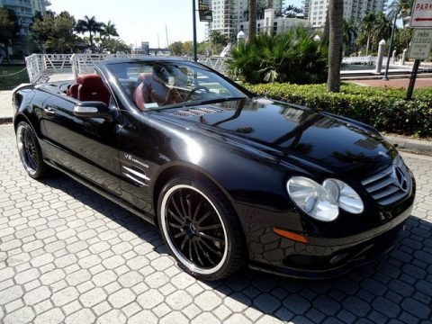Black 2004 Mercedes-Benz SL 55 AMG Roadster