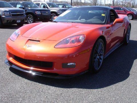 Inferno Orange Metallic 2011 Chevrolet Corvette Z06