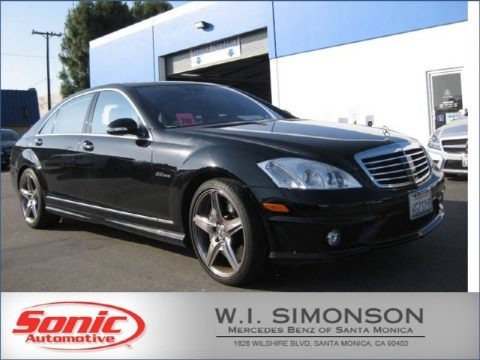 Black 2009 Mercedes-Benz S 63 AMG Sedan