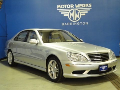 Brilliant Silver Metallic 2005 Mercedes-Benz S 55 AMG Sedan