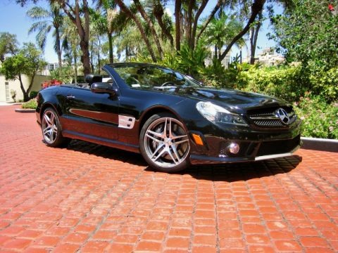 Black 2009 Mercedes-Benz SL 65 AMG Roadster