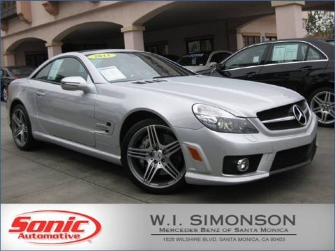 Iridium Silver Metallic 2011 Mercedes-Benz SL 65 AMG Roadster