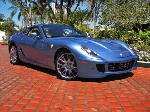 Blue California 2009 Ferrari 599 GTB Fiorano Blue California 2009 Ferrari 599 GTB Fiorano