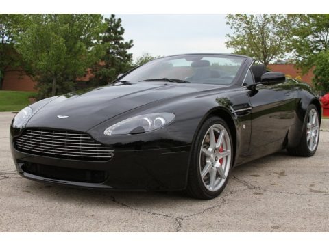 Jet Black 2008 Aston Martin V8 Vantage Roadster