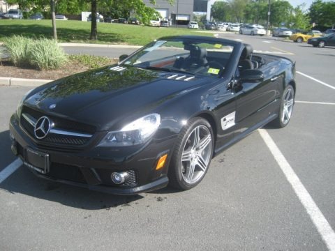 Black 2009 Mercedes-Benz SL 63 AMG Roadster