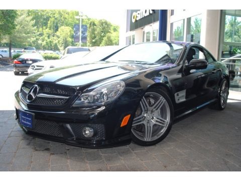 Black 2009 Mercedes-Benz SL 63 AMG Roadster